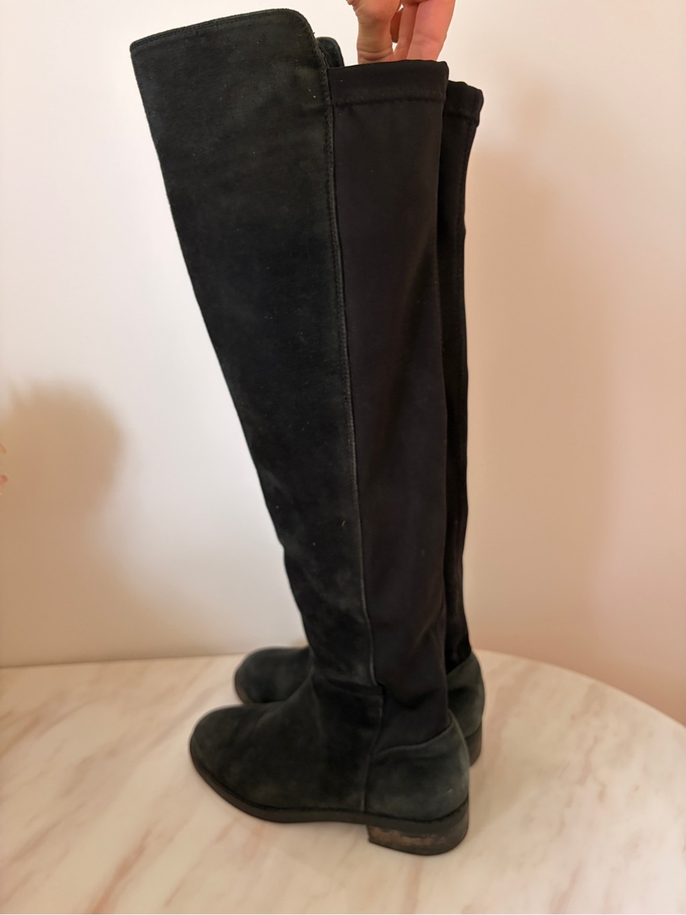 Blondo Black Over-the-Knee Suede  Waterproof Boots